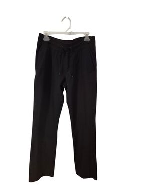 Kirkland Signature Black Drawstring Relaxed Woven Pants